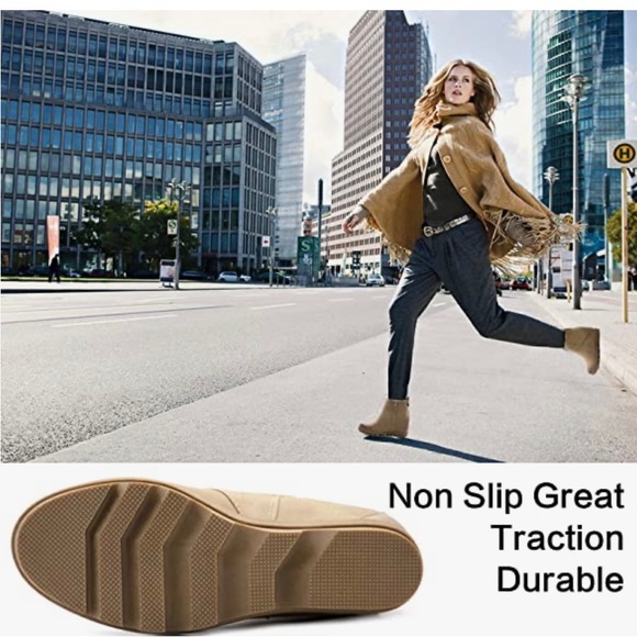 Athlefit Women's Wedge Boots Comfortable Ankle Wedge Booties. New. No box - Picture 3 of 6